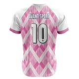 camisa de futebol rosa fábrica Vila Matilde
