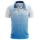 camisa polo azul personalizada vila romero