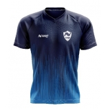 confecção de camisa de futebol azul e branco Guarulhos